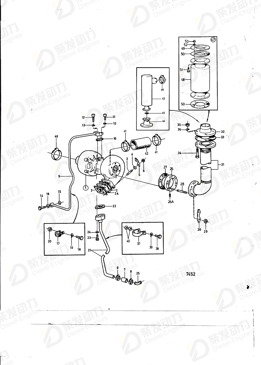 volvo penta Spacer 847384 Drawing volvo penta Spacer 847384 Drawing